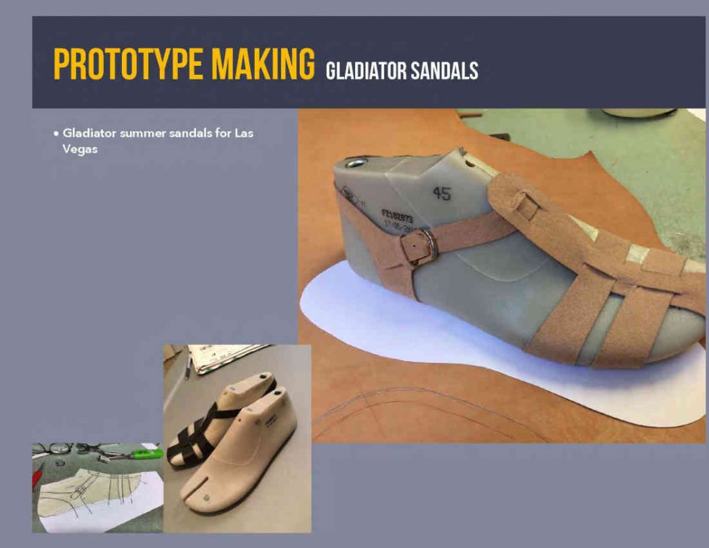 Prootype Making Gladiator Sandals