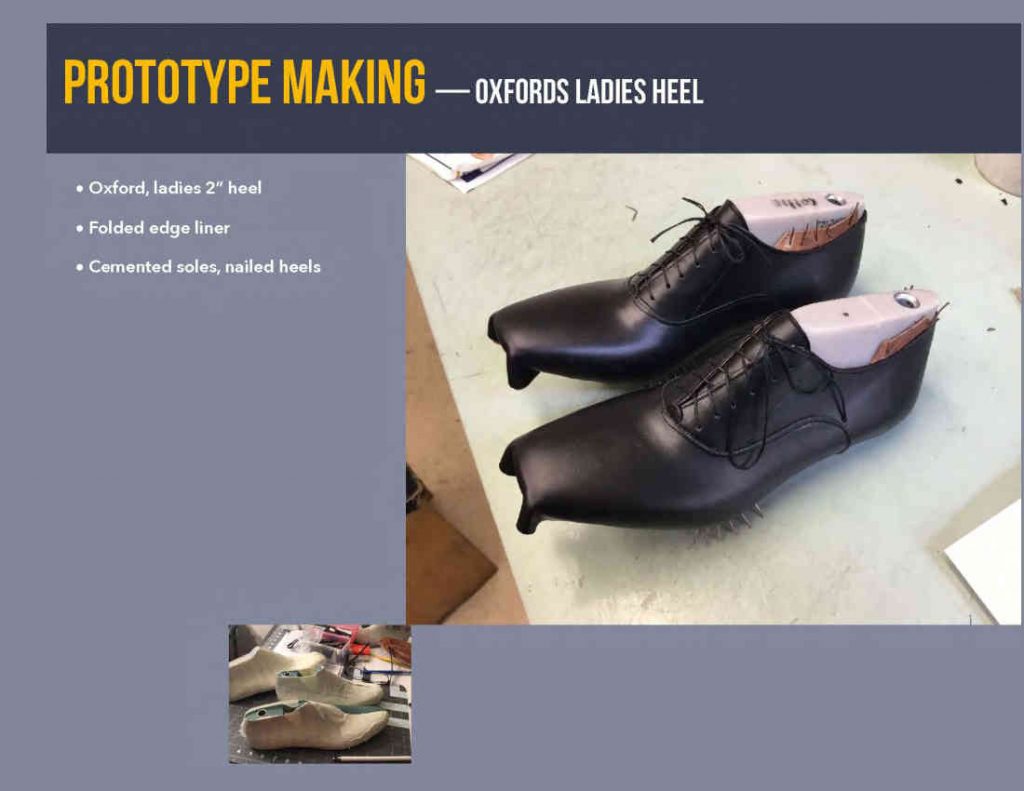 Prototype Making Oxford Ladies Heel